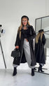 Trench coat "EUPHORIA NA73" - BLACK